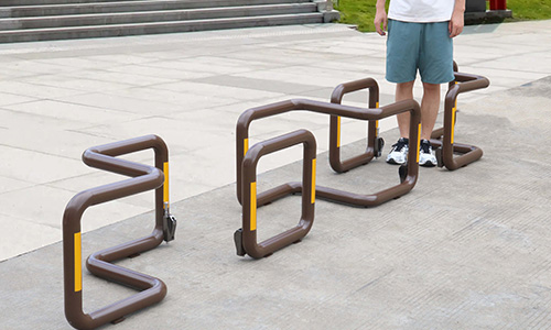 人车分流挡车护栏｜镀锌圆管升级款，公园广场安全颜值双在线