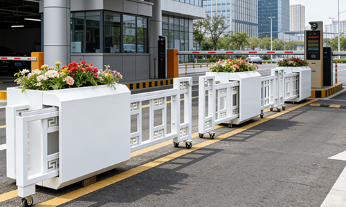 一栏多用封神！可伸缩花箱护栏承包城市全域场景