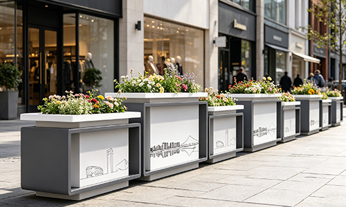 户外移动花箱，让商业街的活力随时焕新