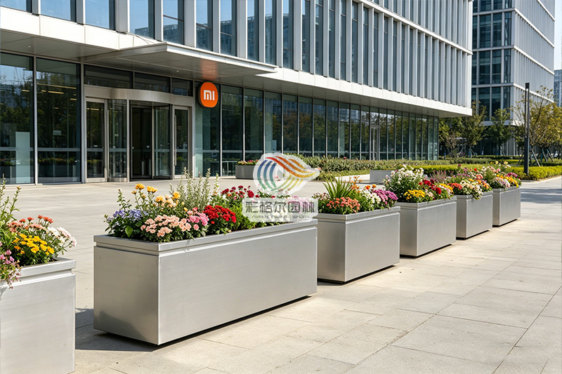 江苏南京·小米总部不锈钢花箱